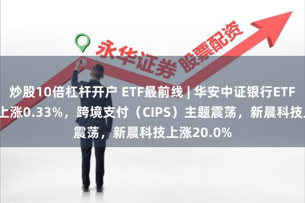 炒股10倍杠杆开户 ETF最前线 | 华安中证银行ETF(516210)上涨0.33%，跨境支付（CIPS）主题震荡，新晨科技上涨20.0%